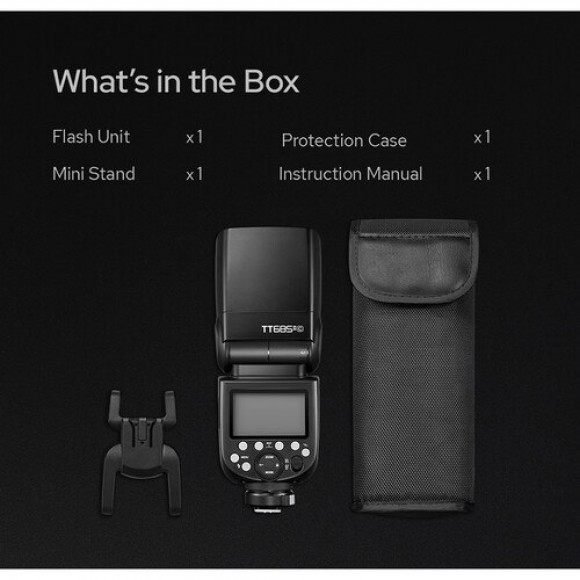 Godox TT685II-C Canon Uyumlu Tepe Flaşı