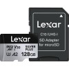 Lexar 128GB 205 MB/s Silver Plus microSD UHS-I V30 Hafıza Kartı