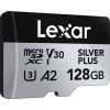 Lexar 128GB 205 MB/s Silver Plus microSD UHS-I V30 Hafıza Kartı