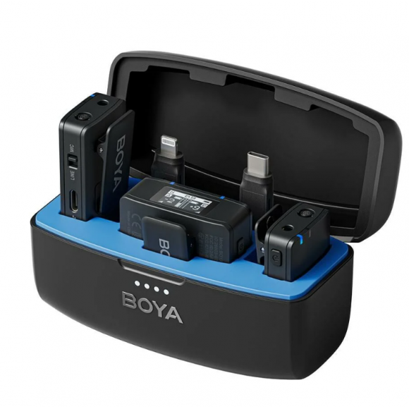 BOYA Boyamic All-in-One Kablosuz İkili Kayıt Yaka Mikrofonu