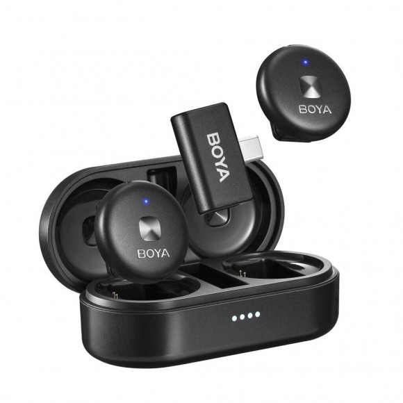 BOYA Omic-U Wireless İkili Yaka Mikrofonu Type-C (Siyah)